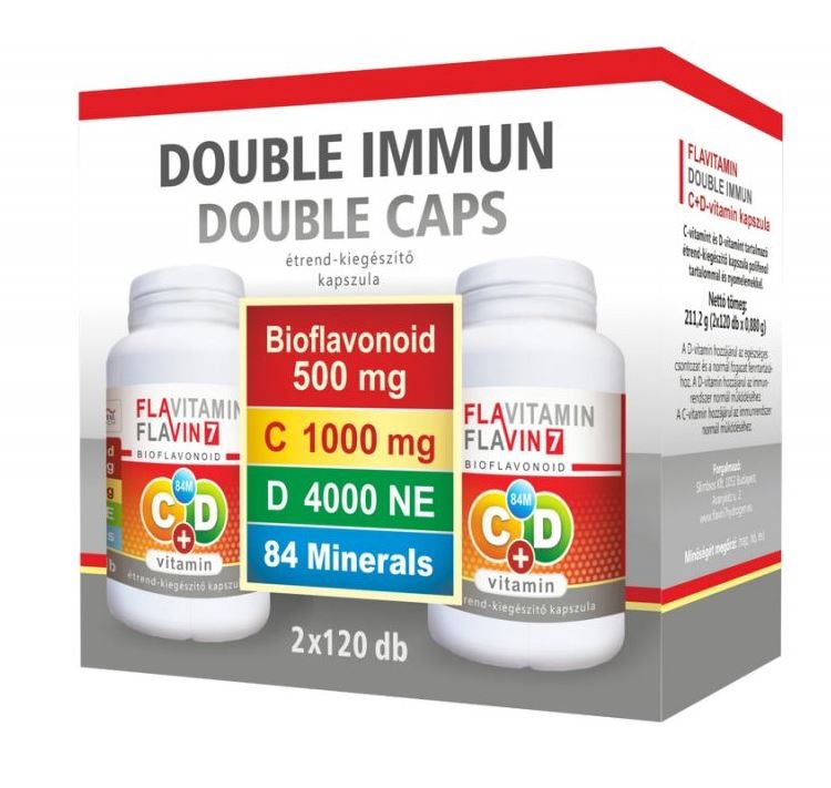 Flavitamin Double Immun C+D vitamin 2x120 kapszula